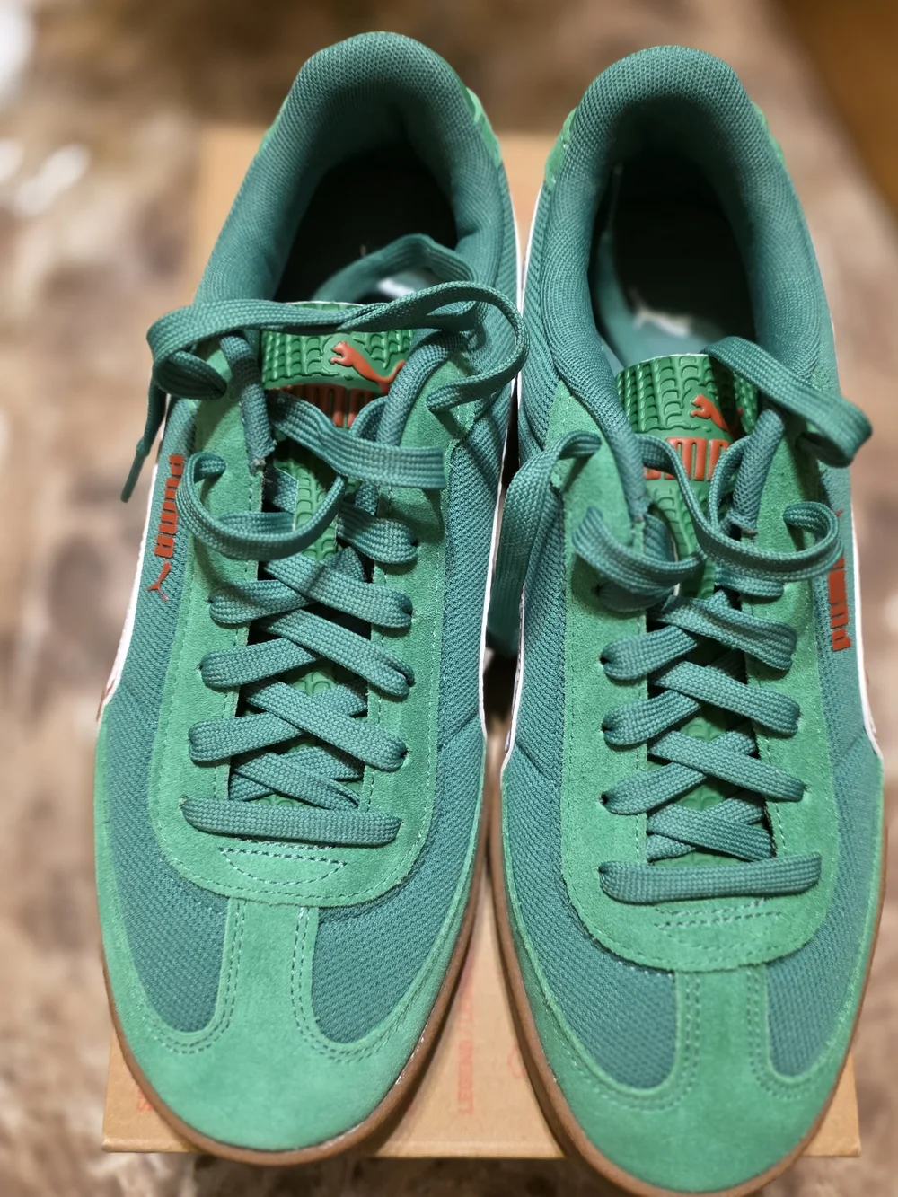 New Puma Club II Era The Stands sneakers in archive green